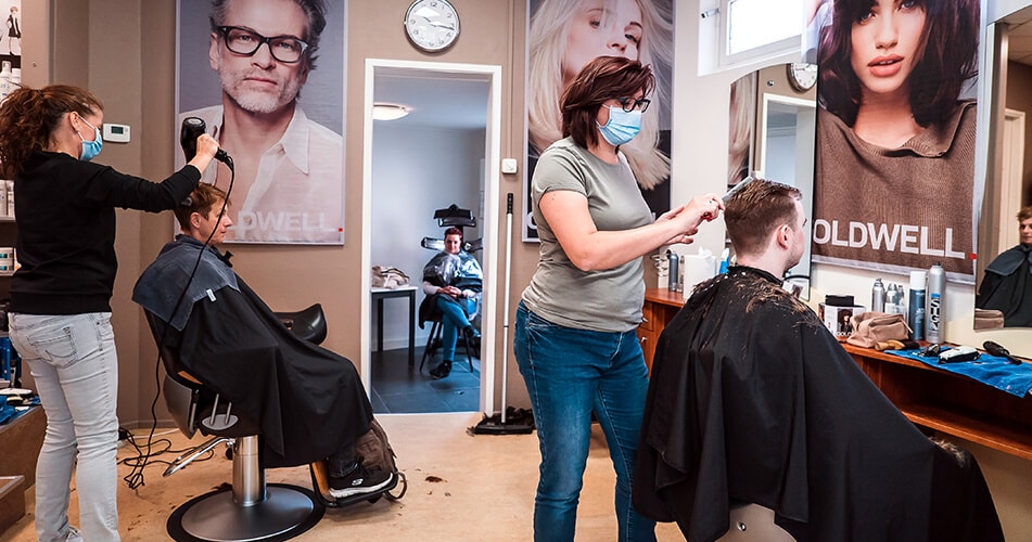 Hair salon reopening during coronavirus pandemic