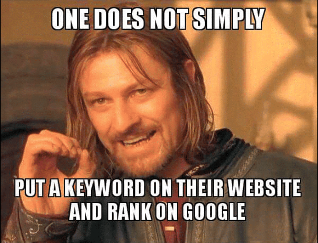 One Does Not Simply Put a Keyword Meme